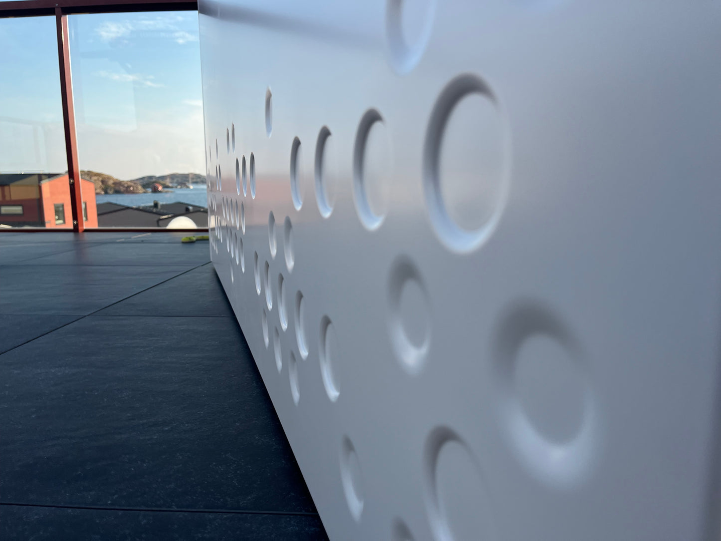 Outdoor Storage Box - White Aluminum