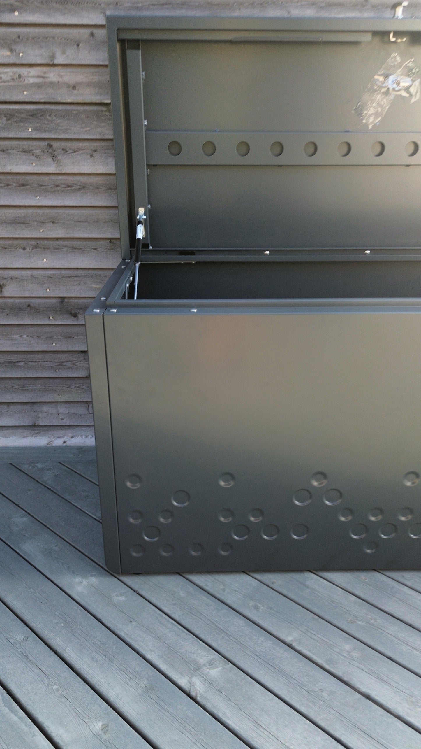 Förvaringslåda för Utomhusbruk - Antrasit Grå Aluminium