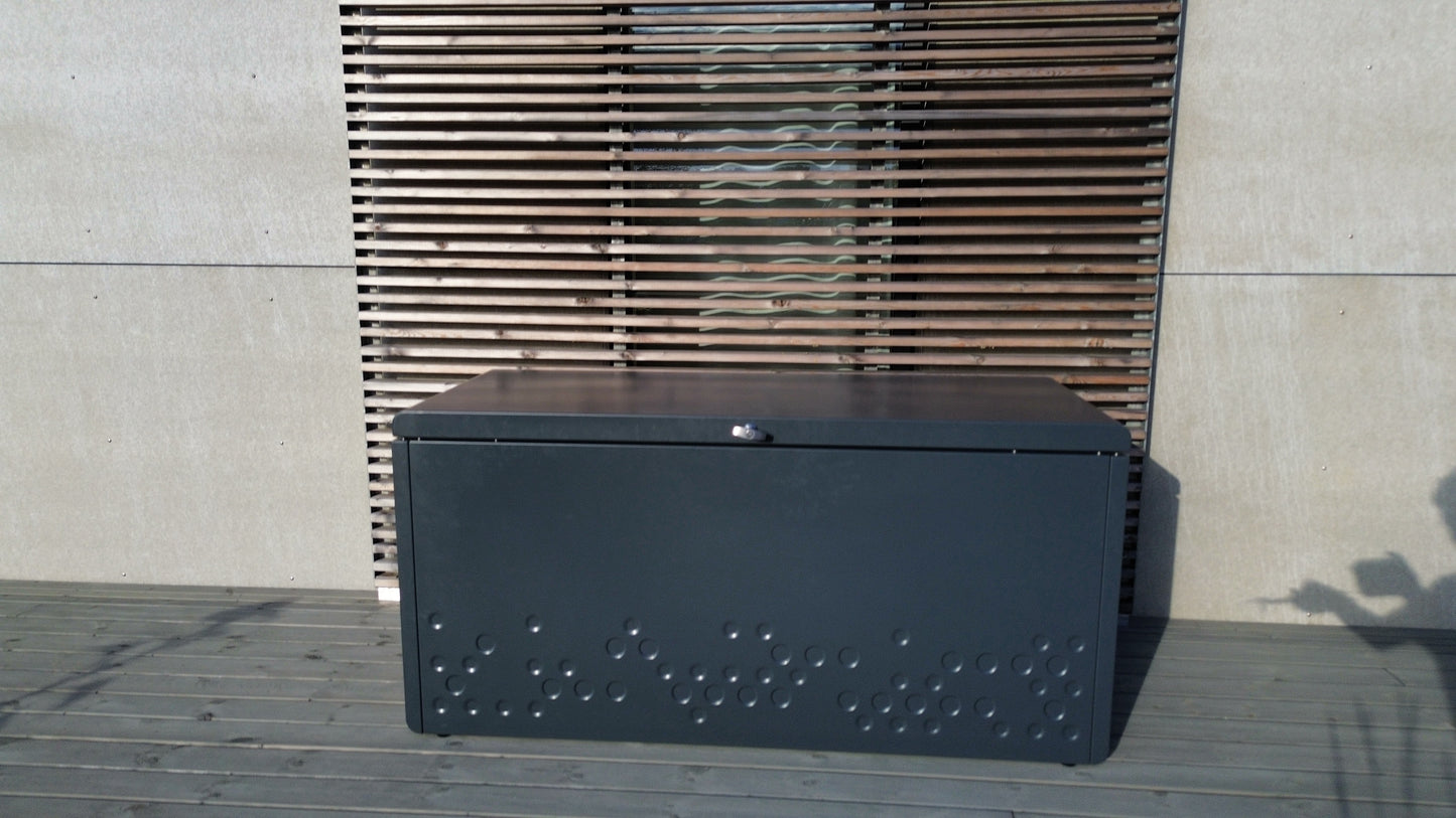 Outdoor Storage Box - Anthracite Grey Aluminum
