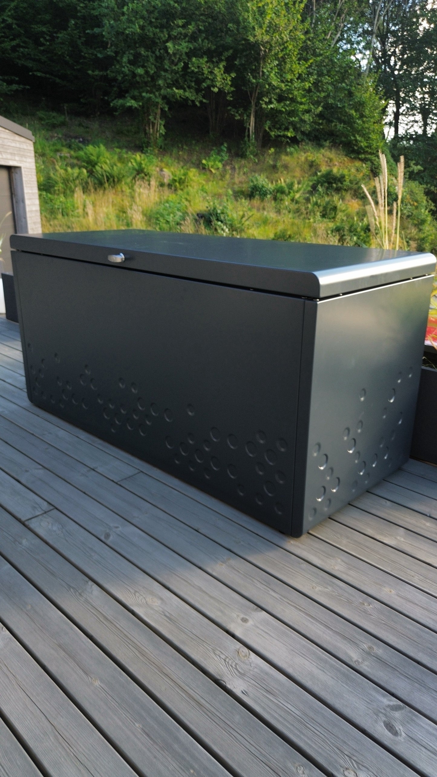 Outdoor Storage Box - Anthracite Grey Aluminum