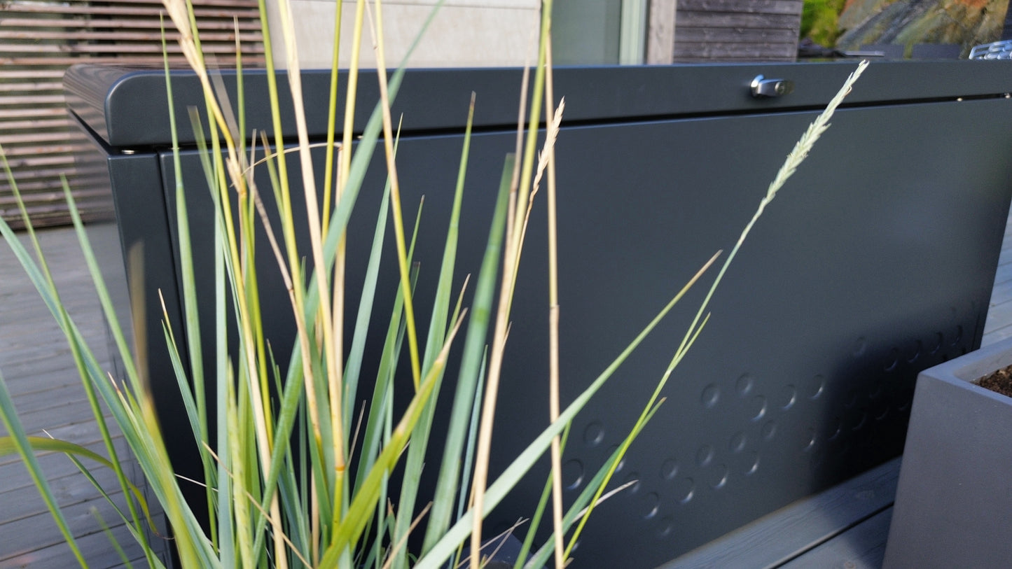 Outdoor Storage Box - Anthracite Grey Aluminum