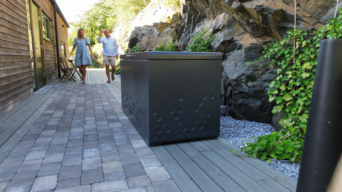 Outdoor Storage Box - Anthracite Grey Aluminum